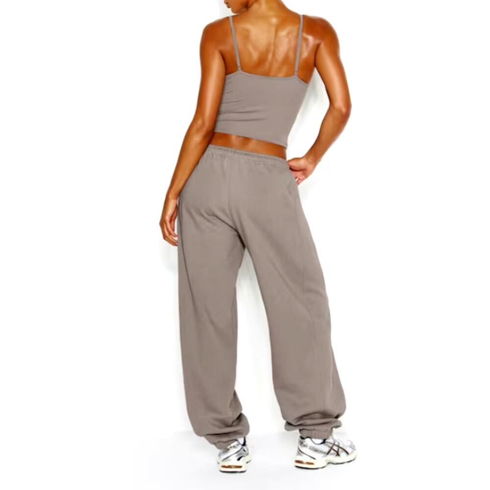 Garage Ultra Fleece Super Joggers Satellite Beige Size S - Picture 2 of 10